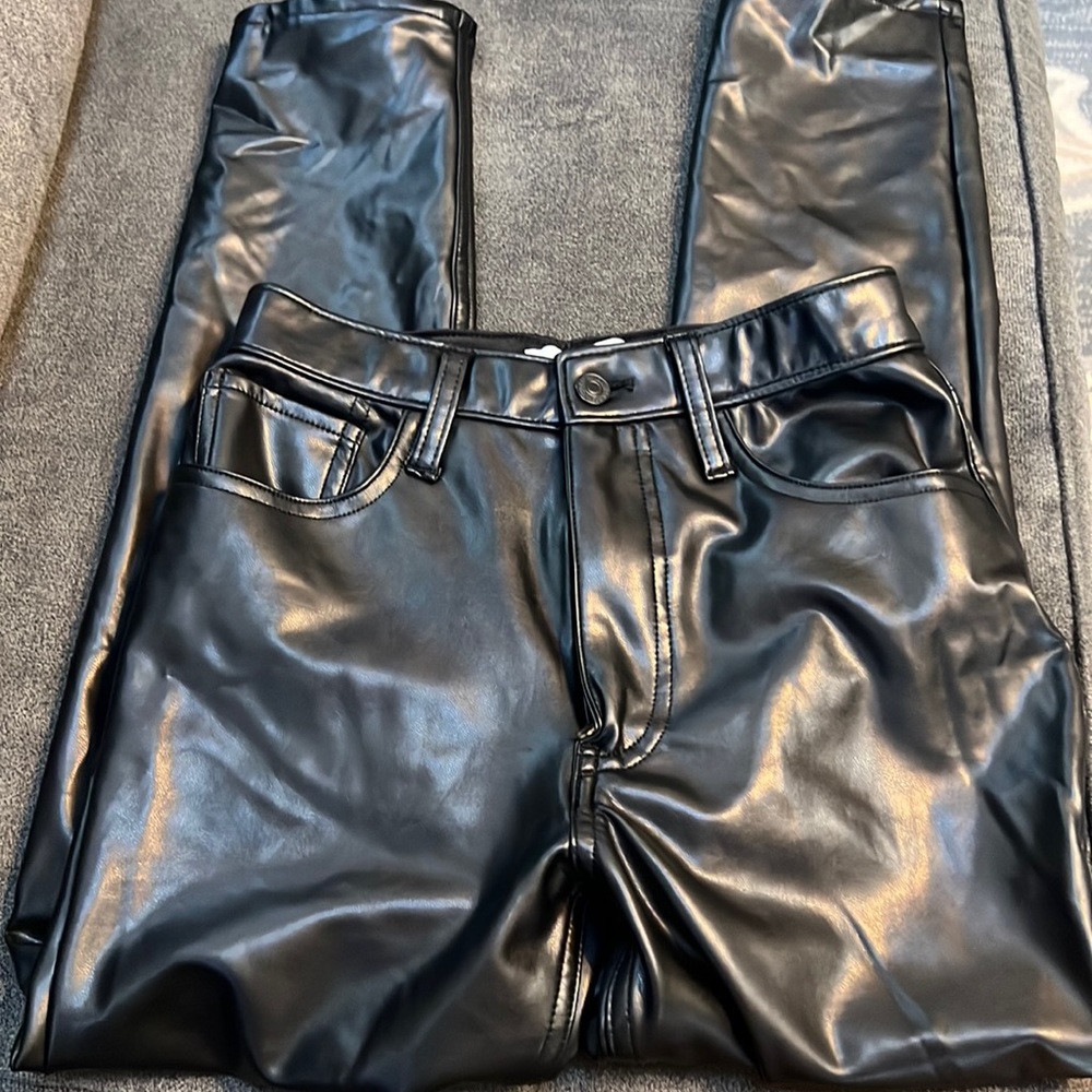 Curve Love Leather Pants